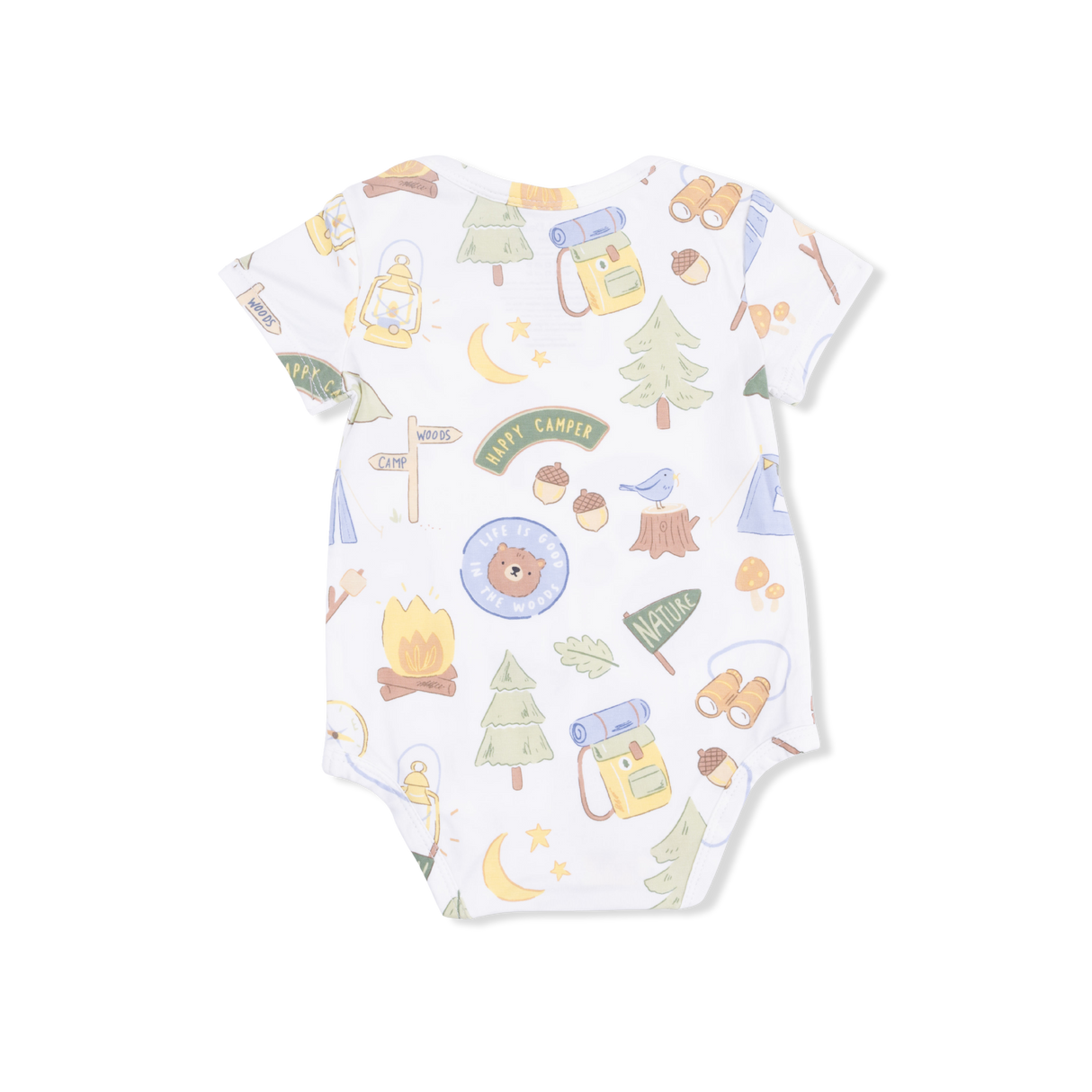 Camping Blue - Short Sleeve Bodysuit