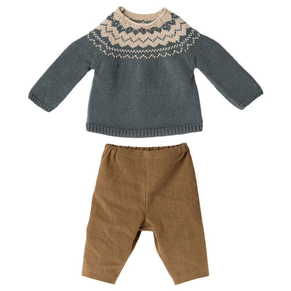 Doll Pants and Knitted Sweater - Size 5 - HoneyBug