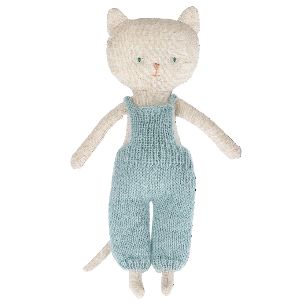 Kitten in Overalls - Blond - HoneyBug