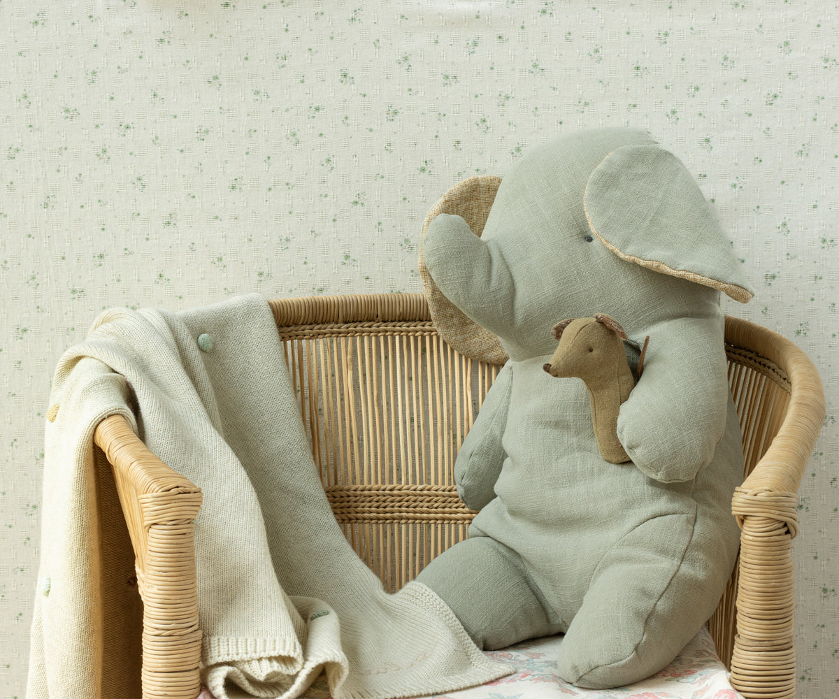 Lullaby Friends Rattle - Mouse - Light Umber - HoneyBug