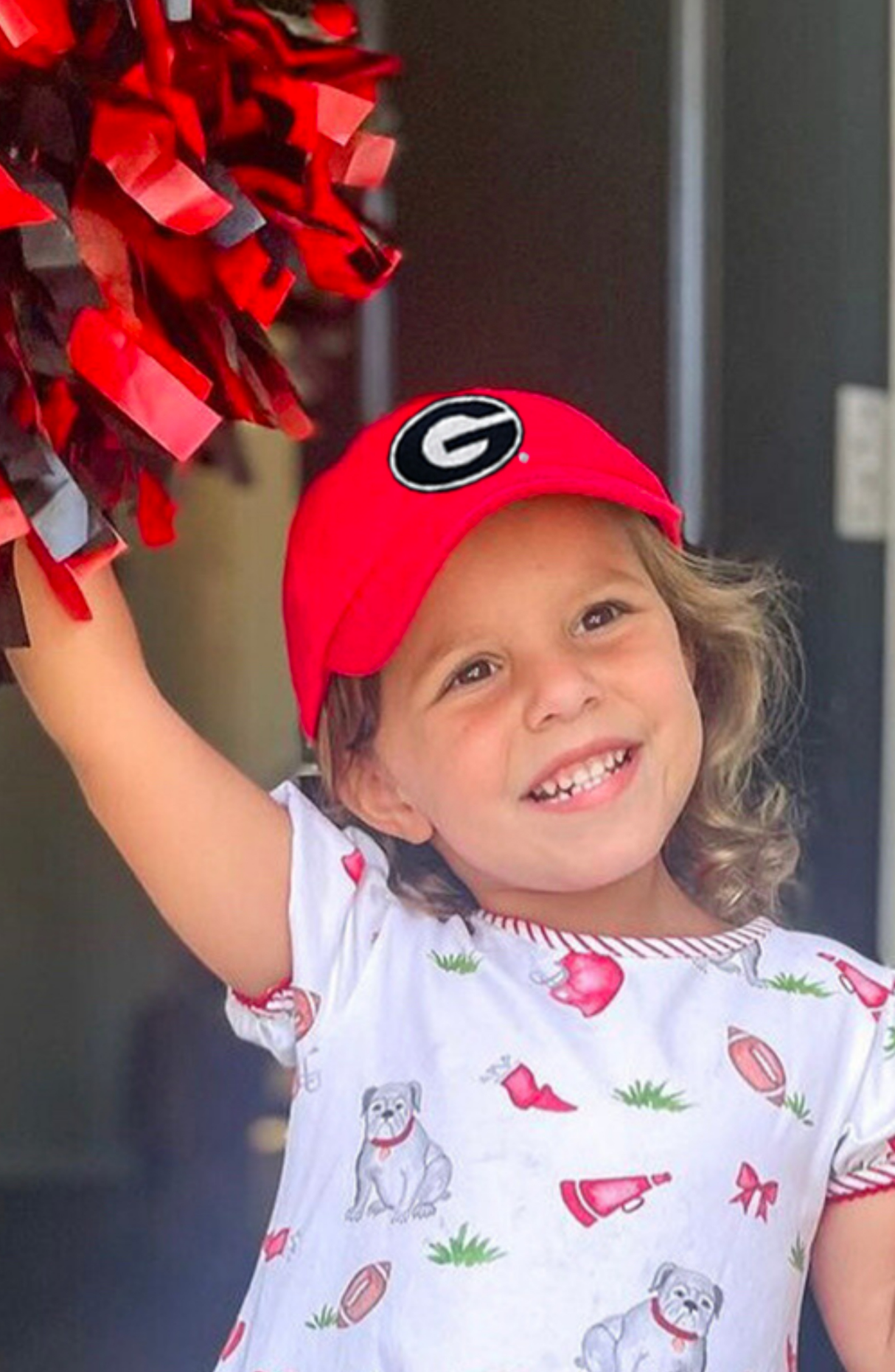 Officially Licensed Georgia Bulldogs Bow Baseball Hat (Youth)