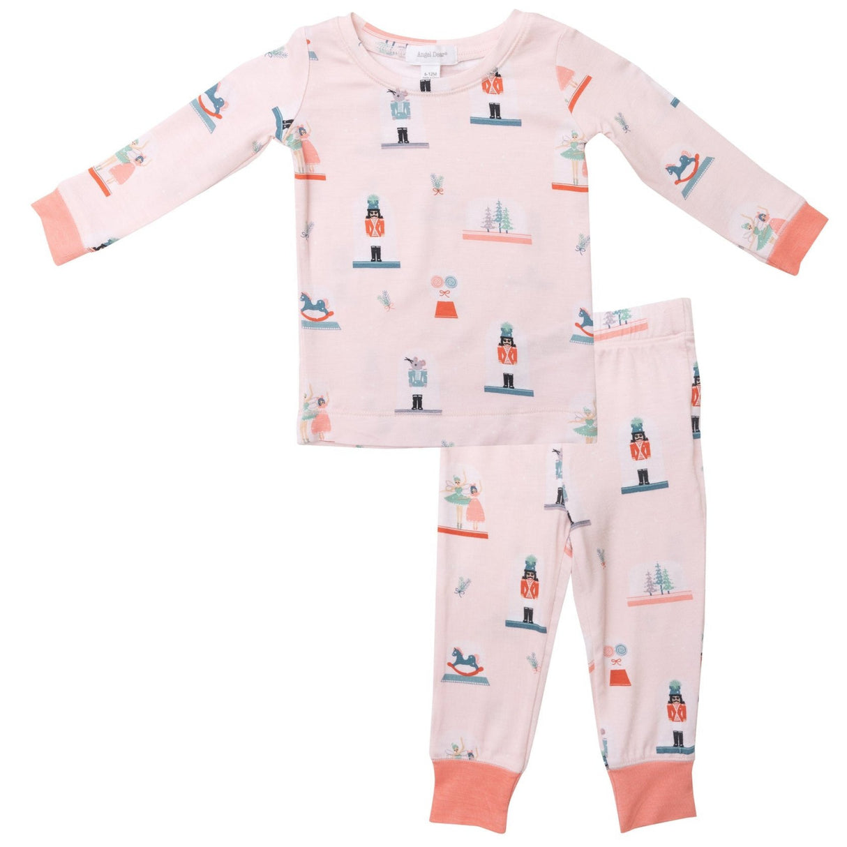 Nutcracker Globes Pink Lounge Set - HoneyBug