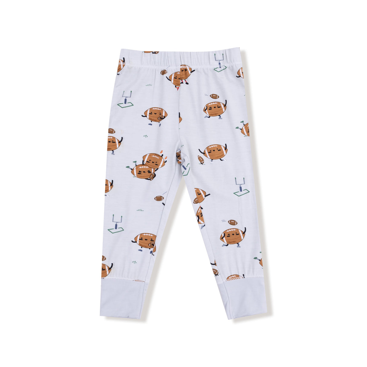 Long Sleeve Loungewear Set - Footballs Playing Football - HoneyBug