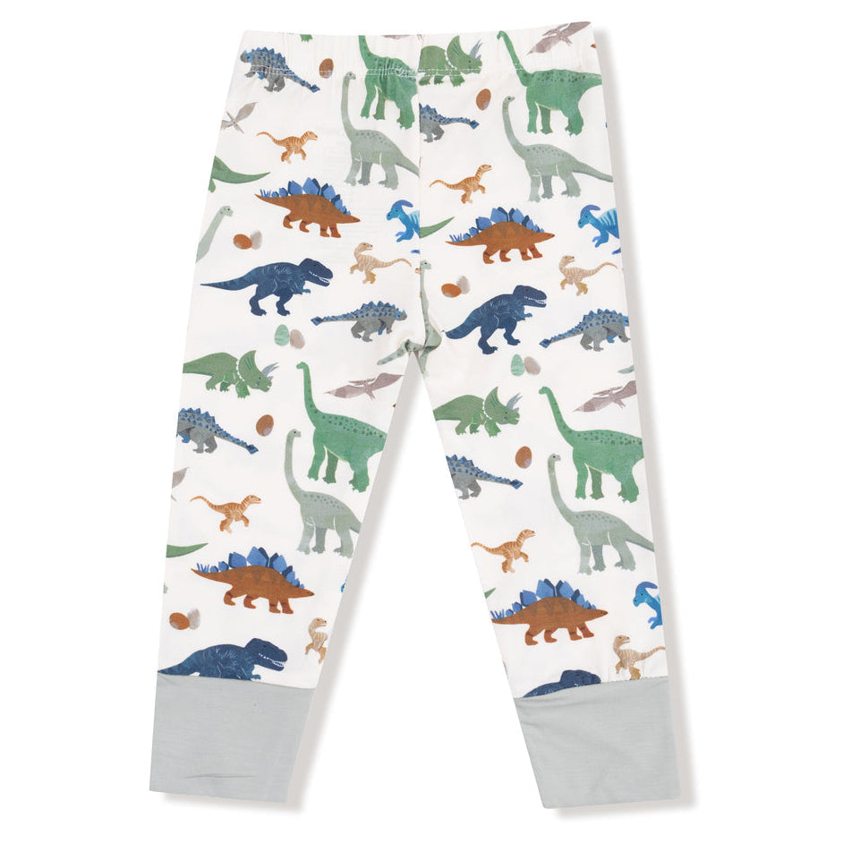 Long Sleeve Loungewear Set - Washy Dinos