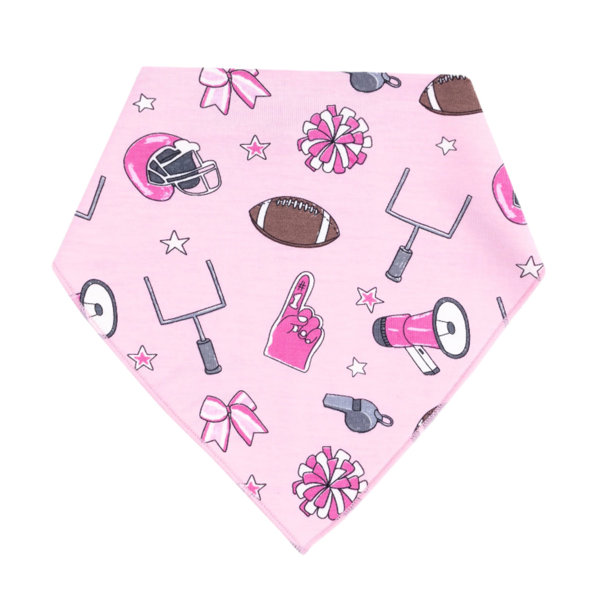 Bandana Bib - Game Day Pink - HoneyBug