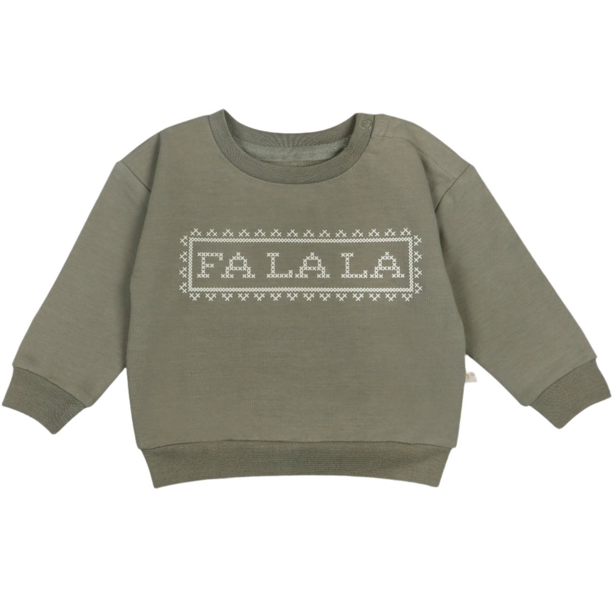 Organic Fleece Sweatshirt - Fa La La - HoneyBug