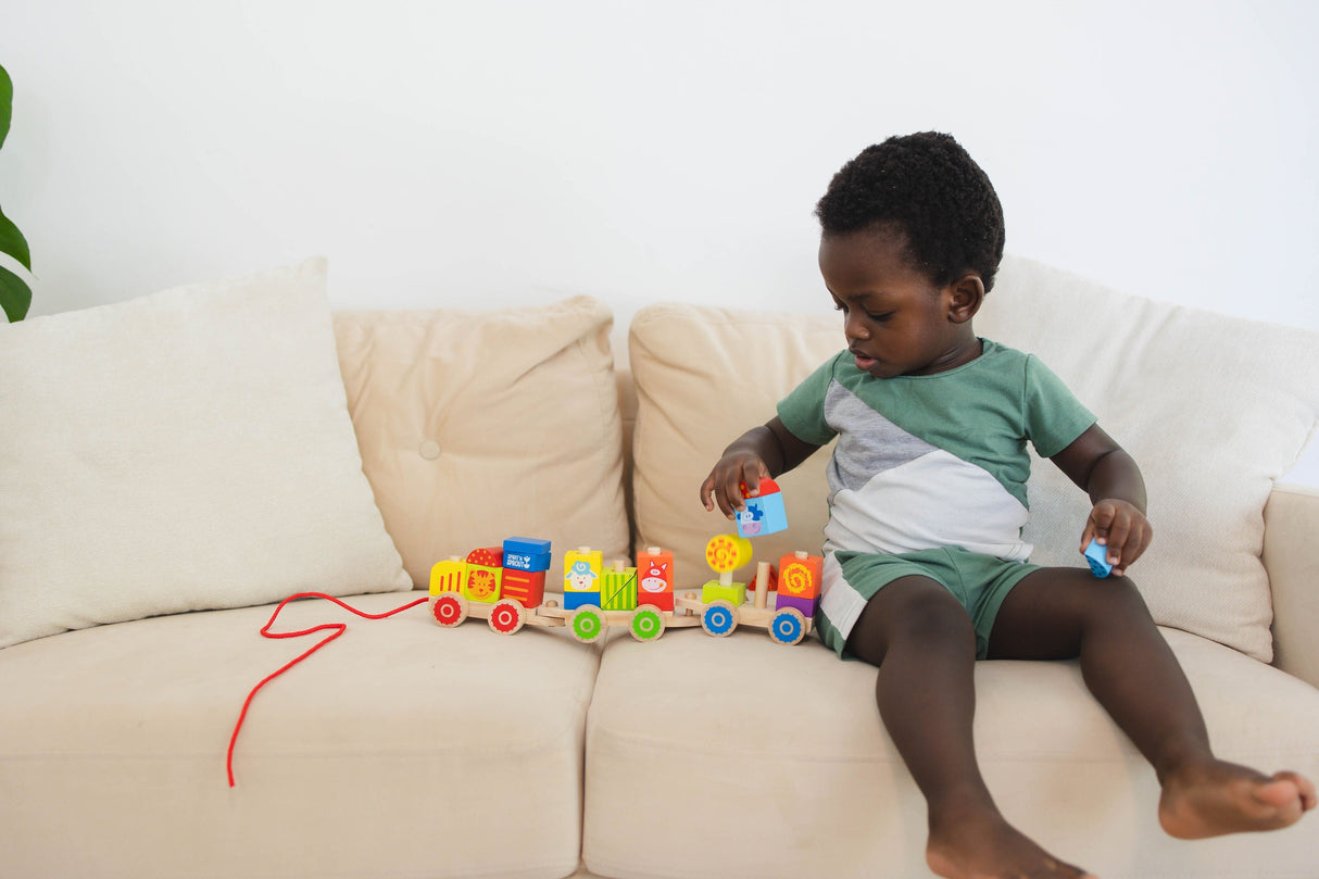 Farm Wooden Stacking Train