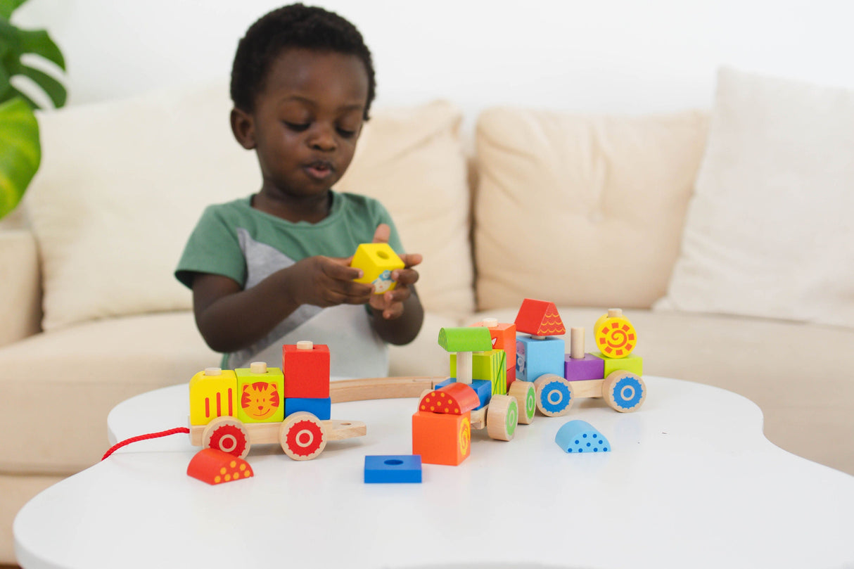 Farm Wooden Stacking Train