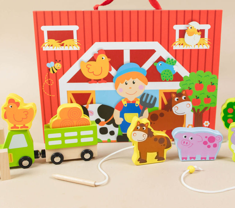 Farm Play Set Lacing Toy