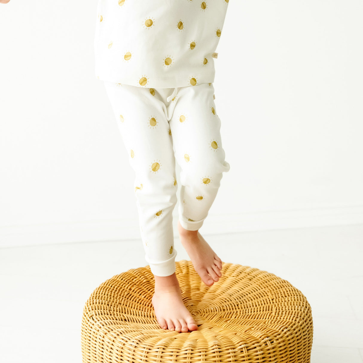 Organic Baby Toddler Harem Pants - Sunshine - HoneyBug