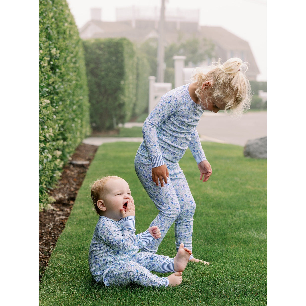 Birth Flowers Two Piece Kids Pajamas - HoneyBug