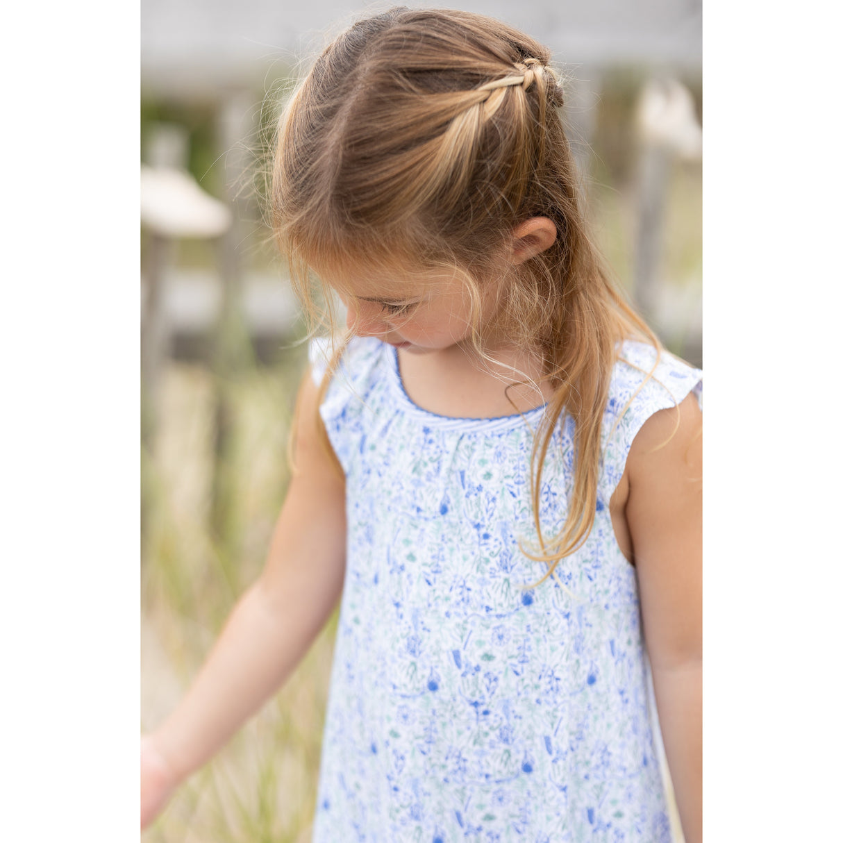 Birth Flowers Emilia Lounge Girls Dress - HoneyBug