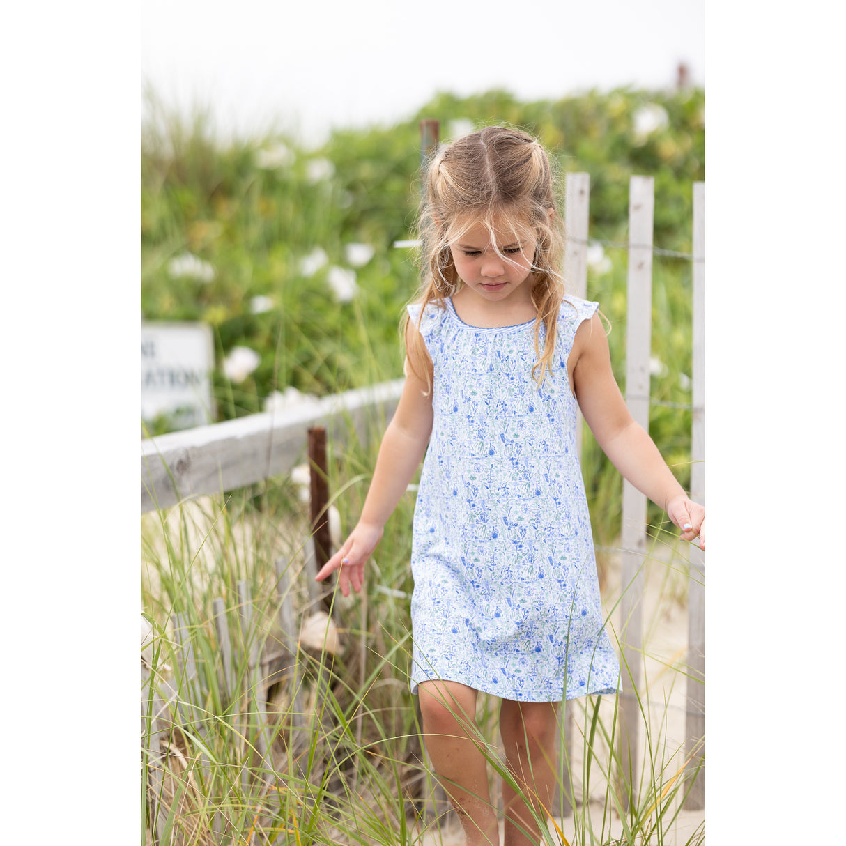 Birth Flowers Emilia Lounge Girls Dress - HoneyBug