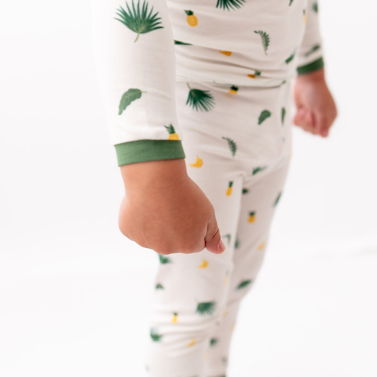 Tropical Palms Pajama Set - HoneyBug