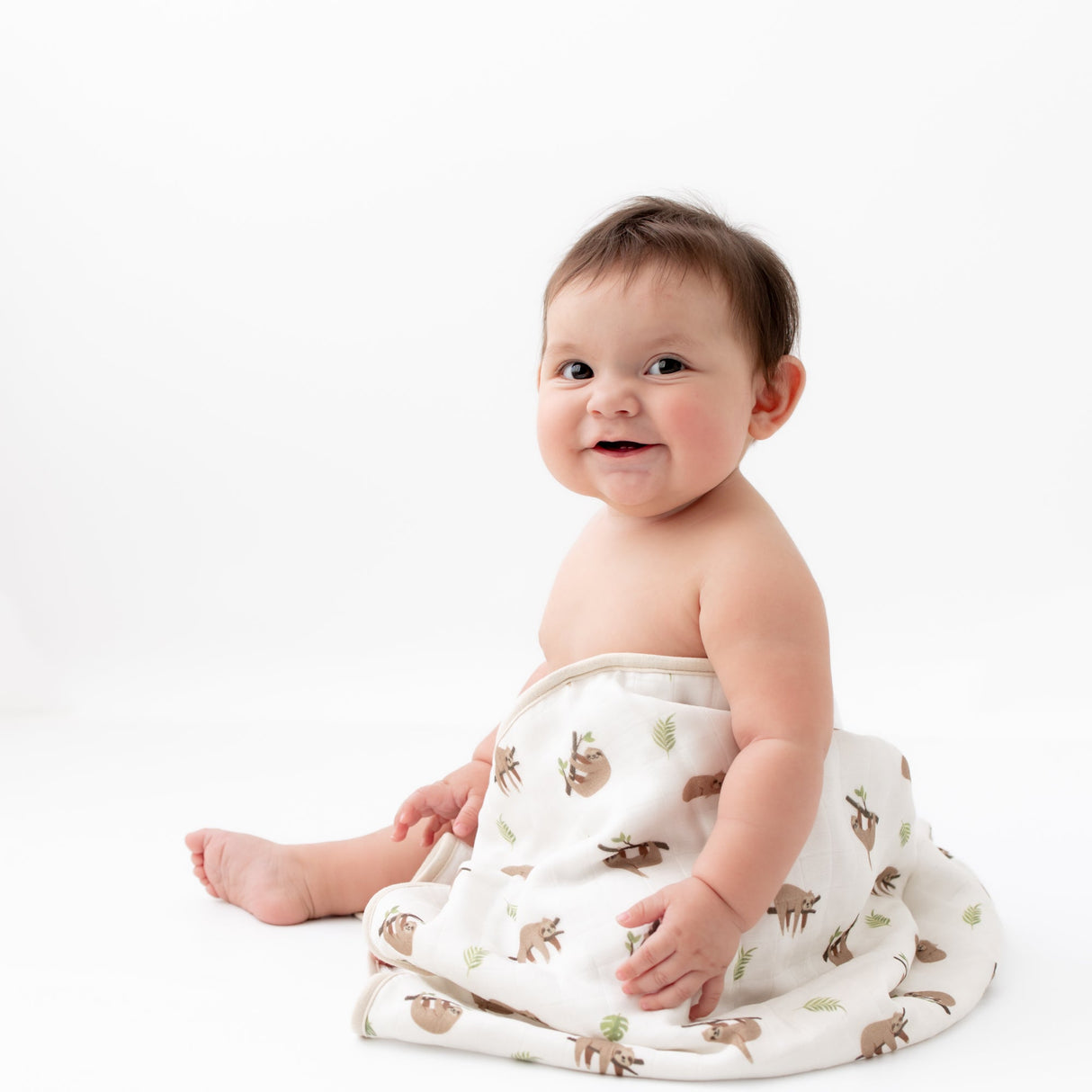 Sloth Hooded Towel Set - HoneyBug