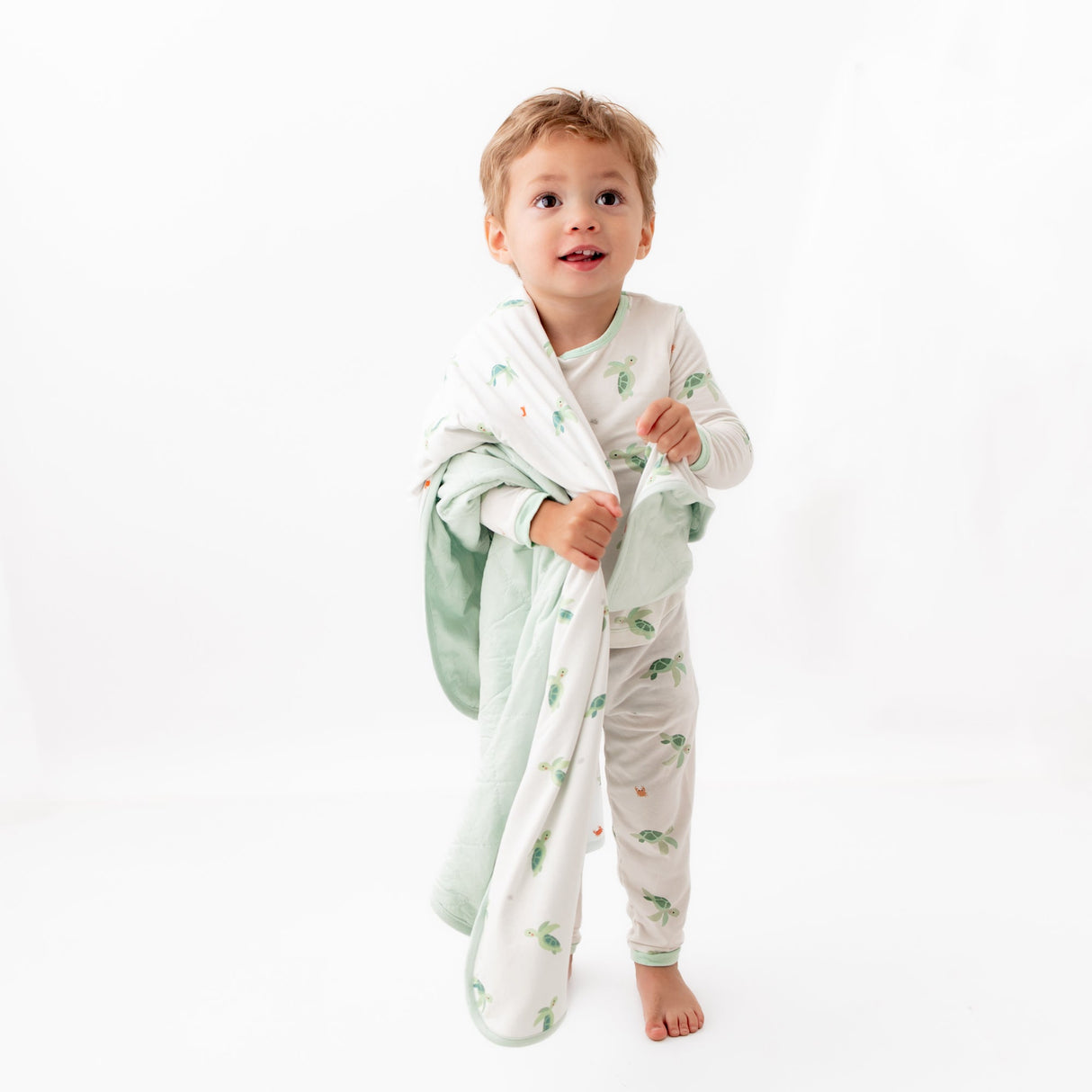 Turtle Pajama Set - HoneyBug