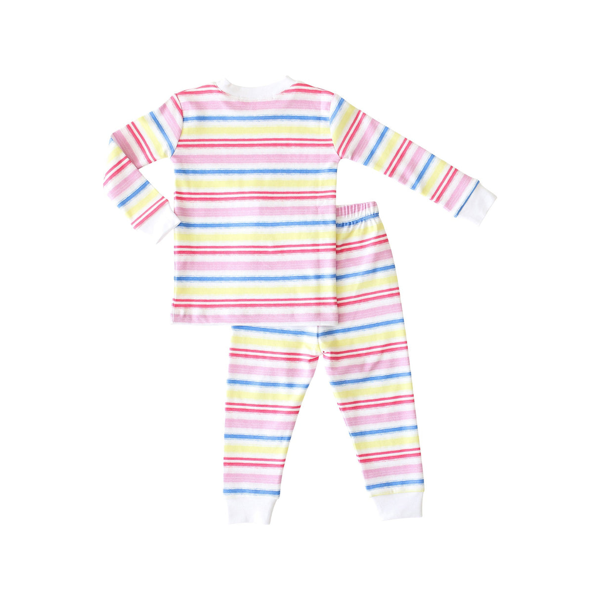 Rainbow Stripe 2-piece Pajama - HoneyBug