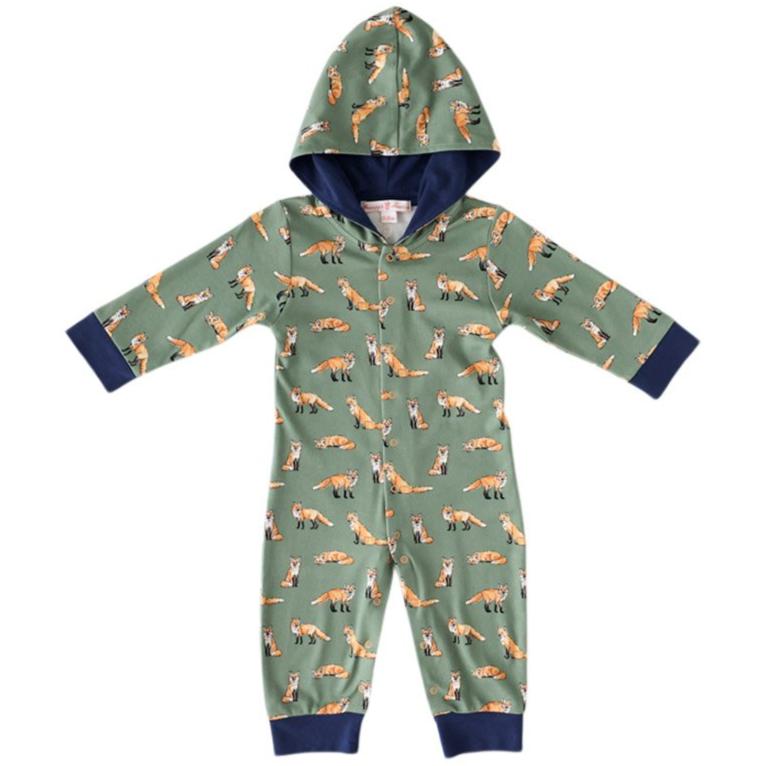 Green Fox Jogger Jumpsuit - HoneyBug