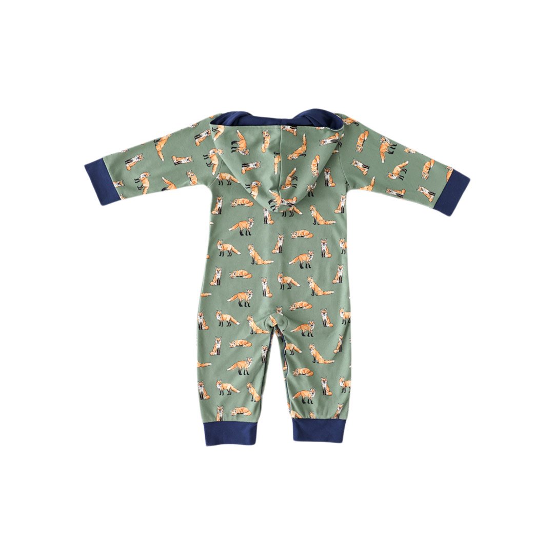 Green Fox Jogger Jumpsuit - HoneyBug