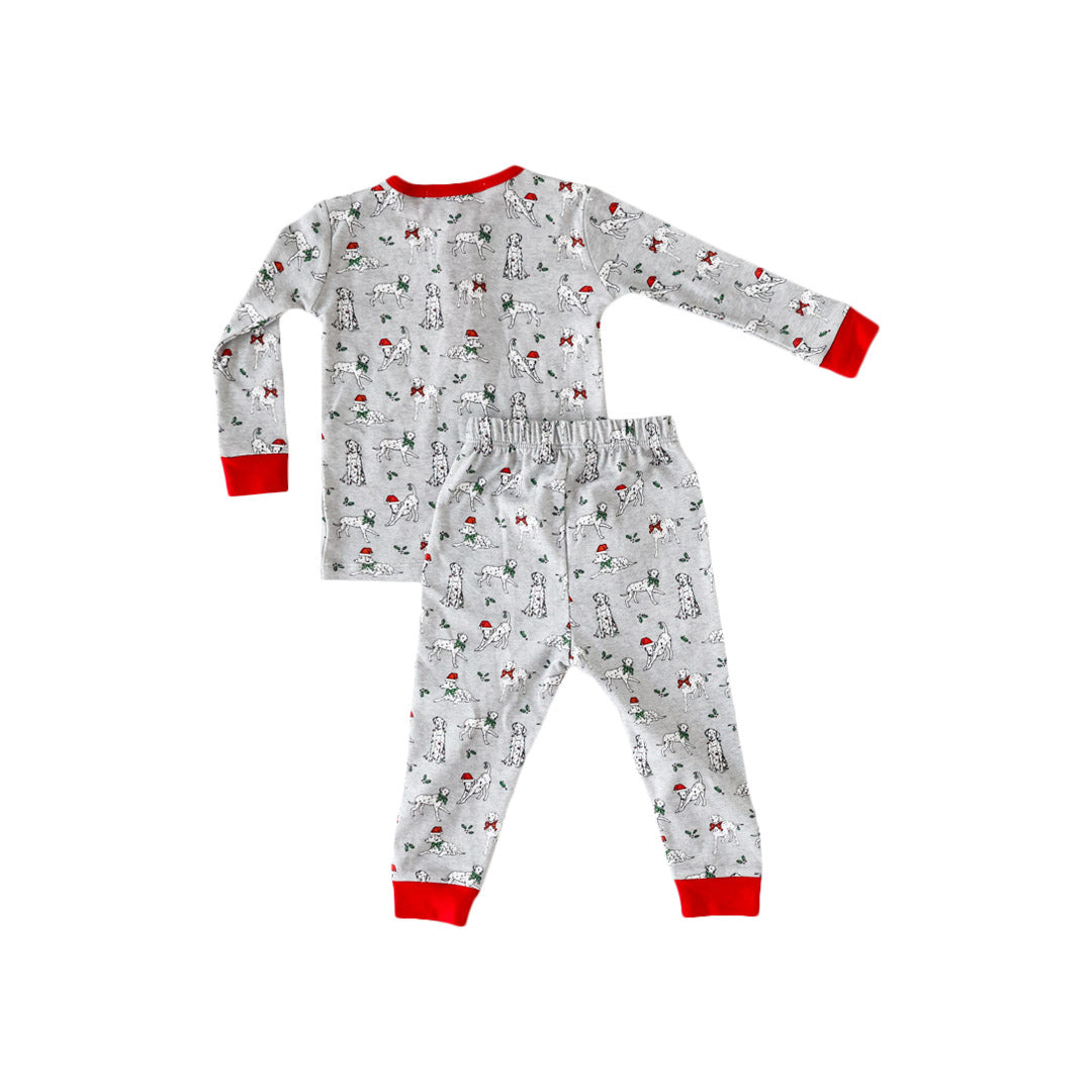 Holiday Dalmatian 2-Piece Pajama Set - HoneyBug
