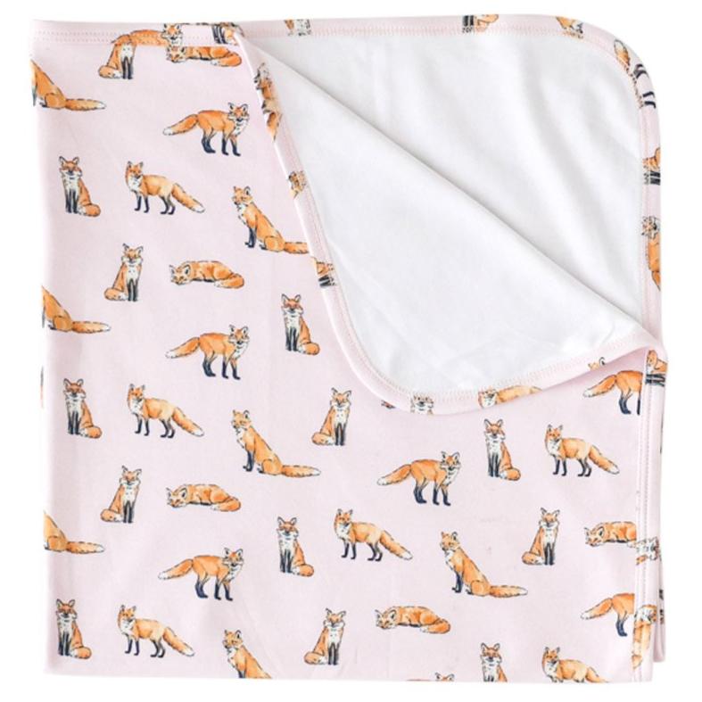 Pink Fox Blanket - HoneyBug