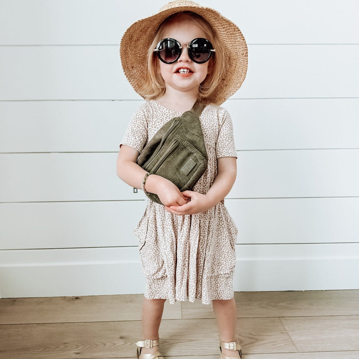 Kids Belt Bag - Olive Green