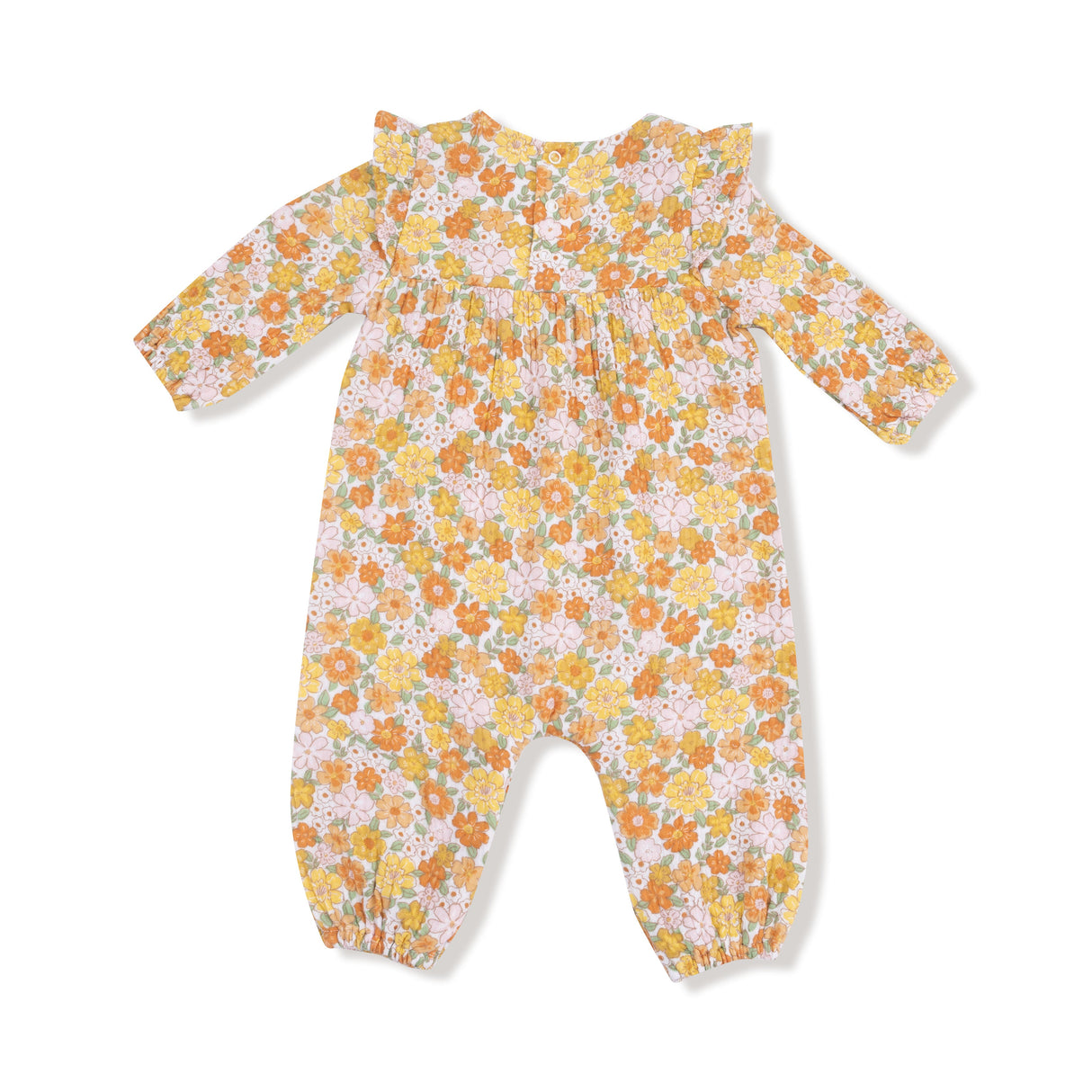 Ruffle Sleeve Romper - HoneyBug