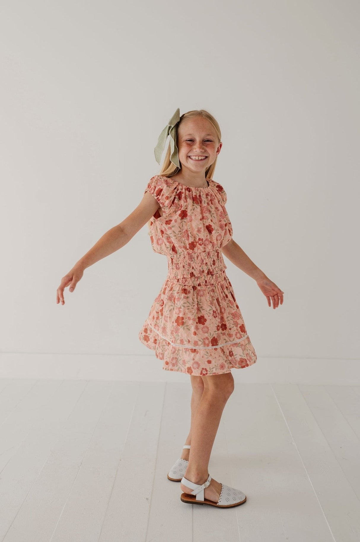 Eyelet Peasant Top