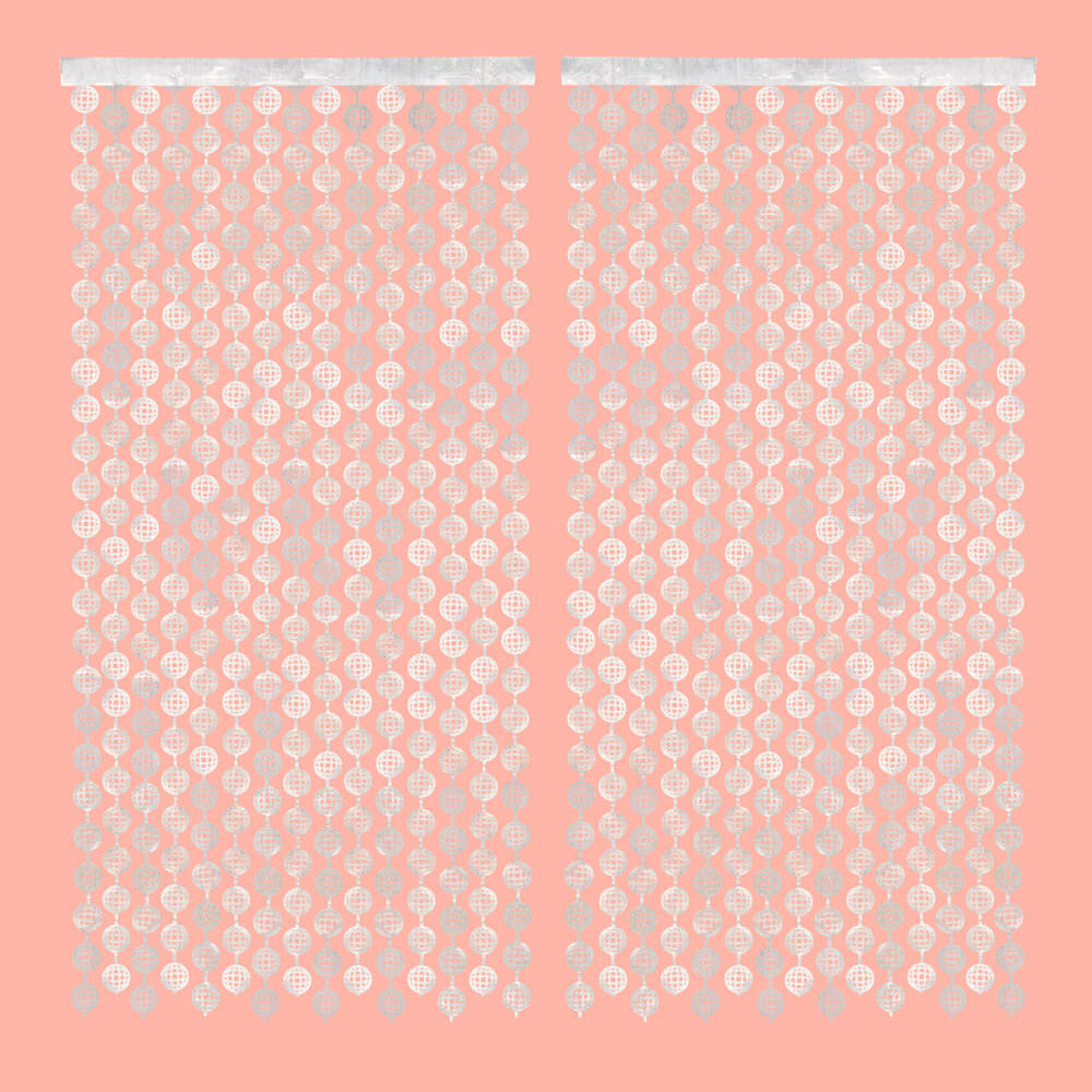 It's Disco, Baby! Curtain - iridescent foil curtain