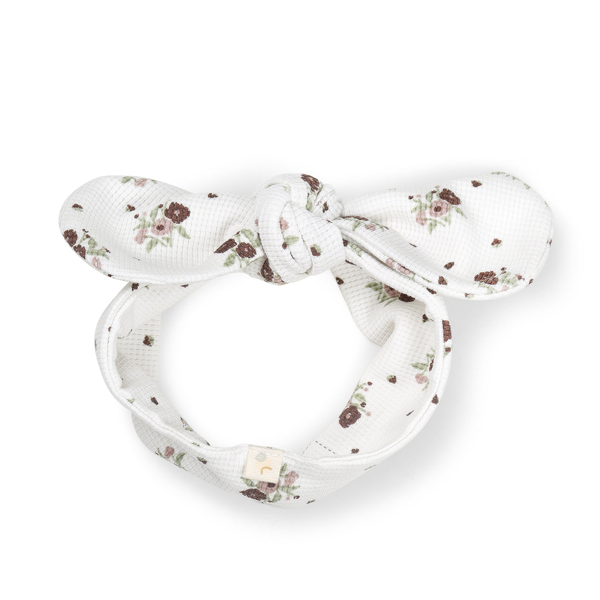 Organic Headwrap - Plum Ditsy - HoneyBug