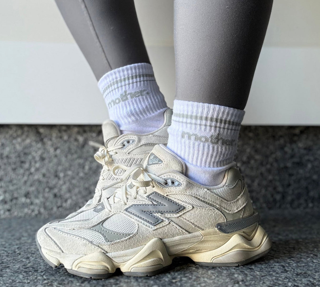 Mother. Throwback Half Crew Striped Socks - HoneyBug