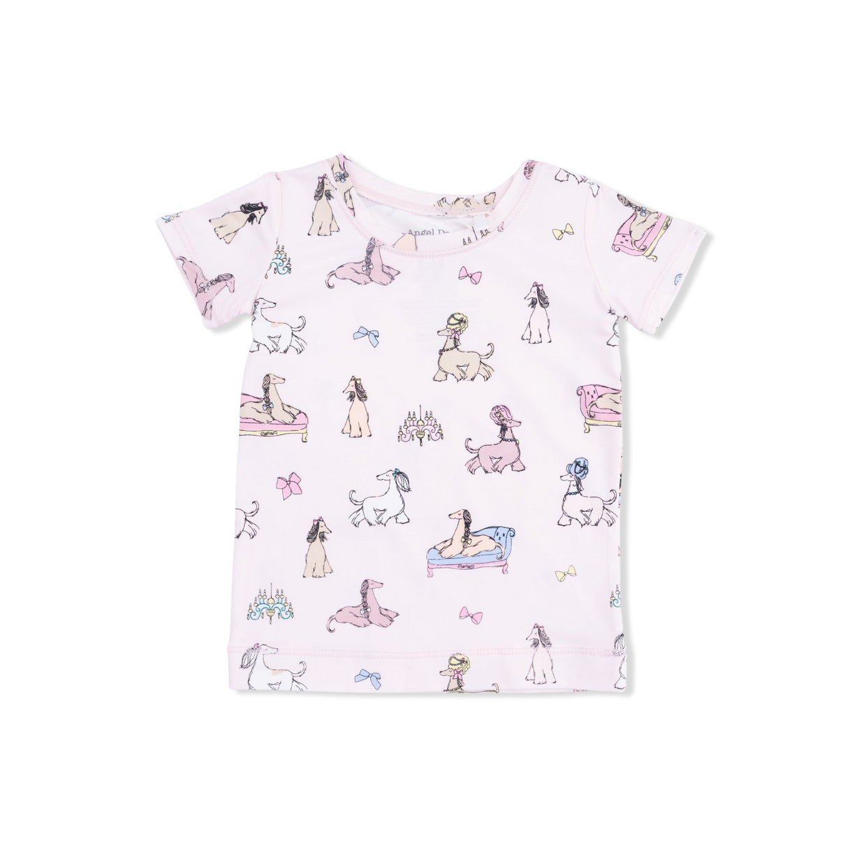 Fancy Hounds with Bows - Short Sleeve Loungewear Set