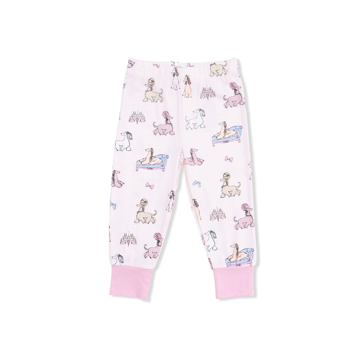 Fancy Hounds with Bows - Short Sleeve Loungewear Set