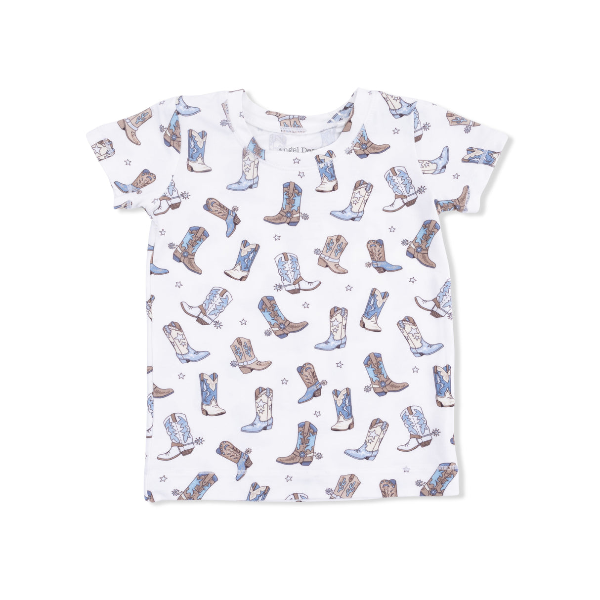 Cowboy Boots - Short Sleeve Loungewear Set