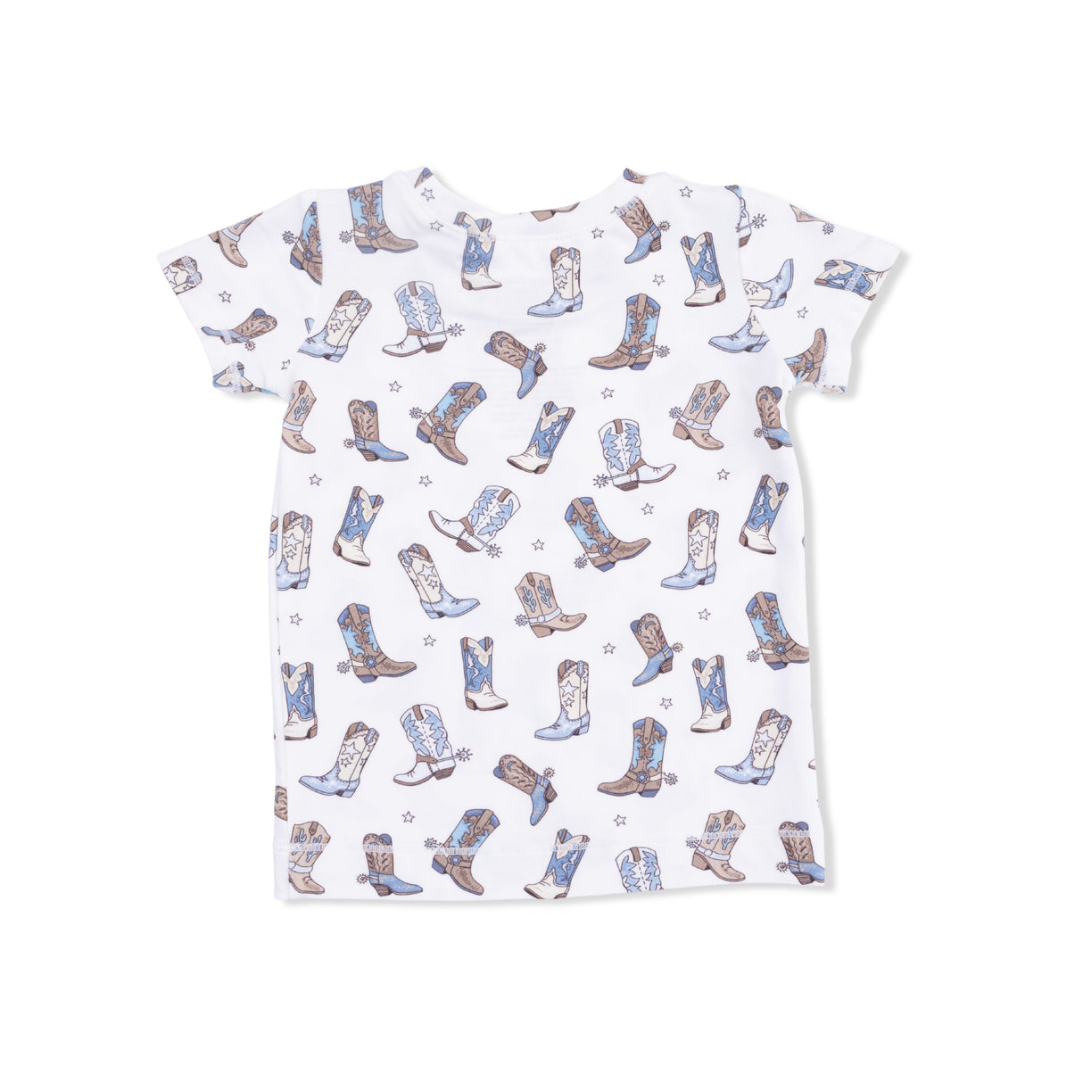 Cowboy Boots - Short Sleeve Loungewear Set