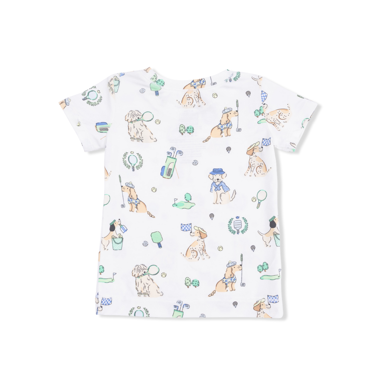 Country Club Dogs Neutral - Short Sleeve Loungewear Set