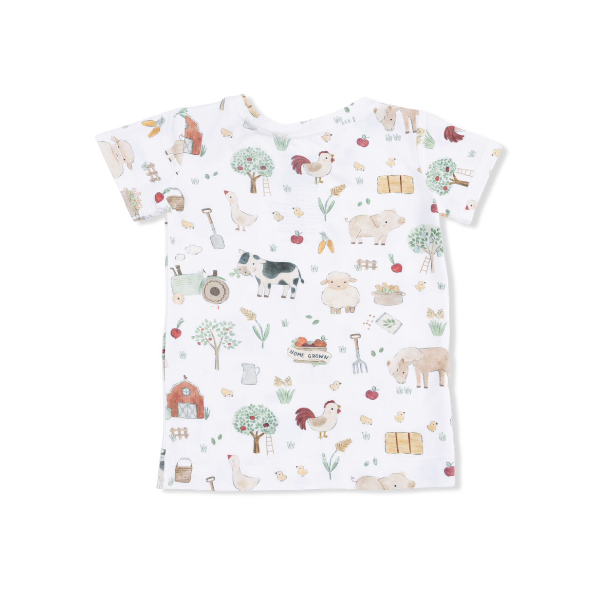 Cute Farm Animals Uni - Short Sleeve Loungewear Set