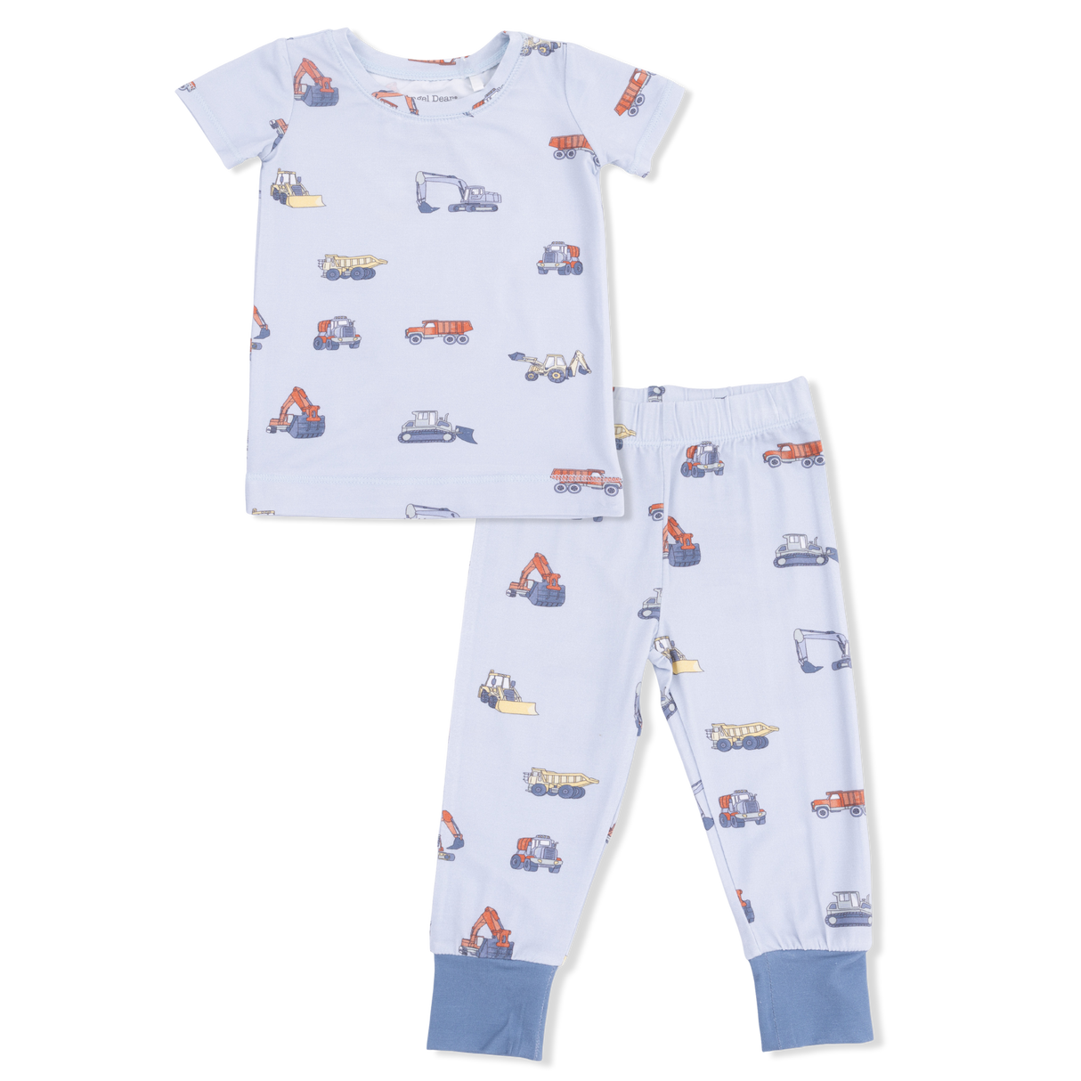 Construction Vehicles - Short Sleeve Loungewear Set