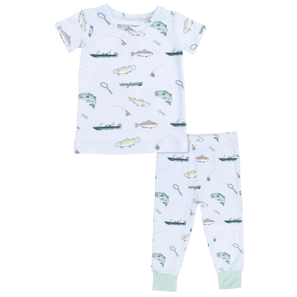 Fishing - Short Sleeve Loungewear Set