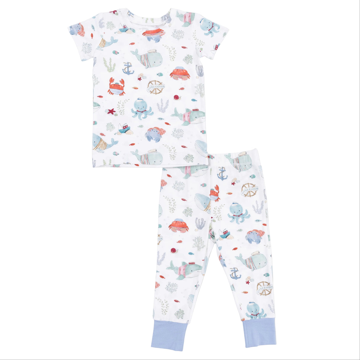 Sailor Sea Creatures - Short Sleeve Loungewear Set