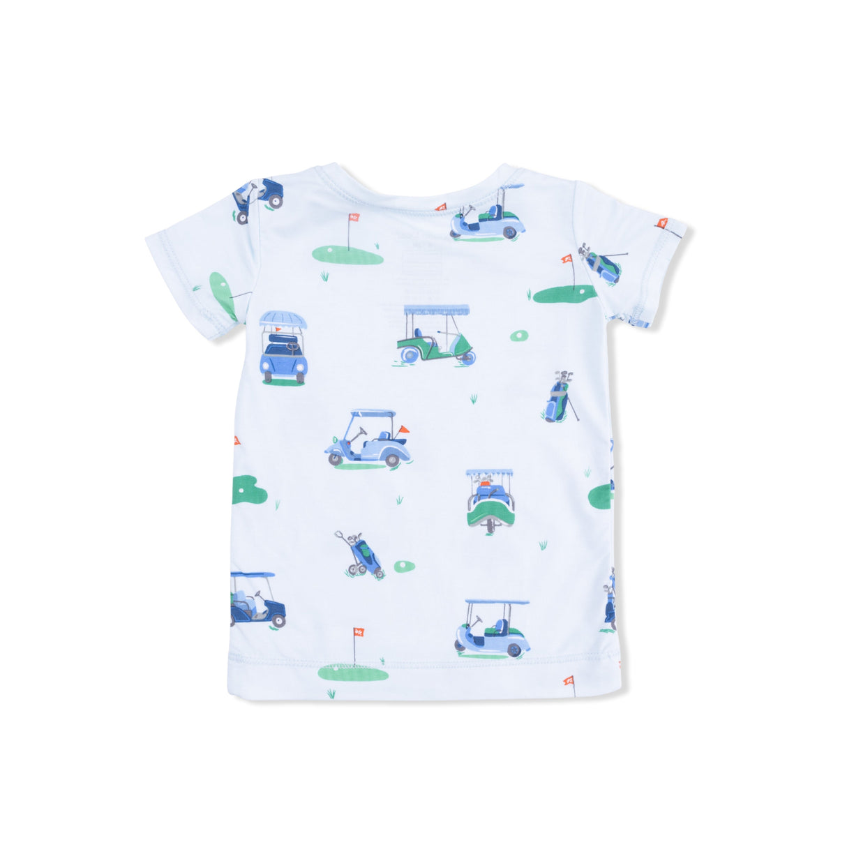 Vintage Golf Carts Blue - Short Sleeve Loungewear Set