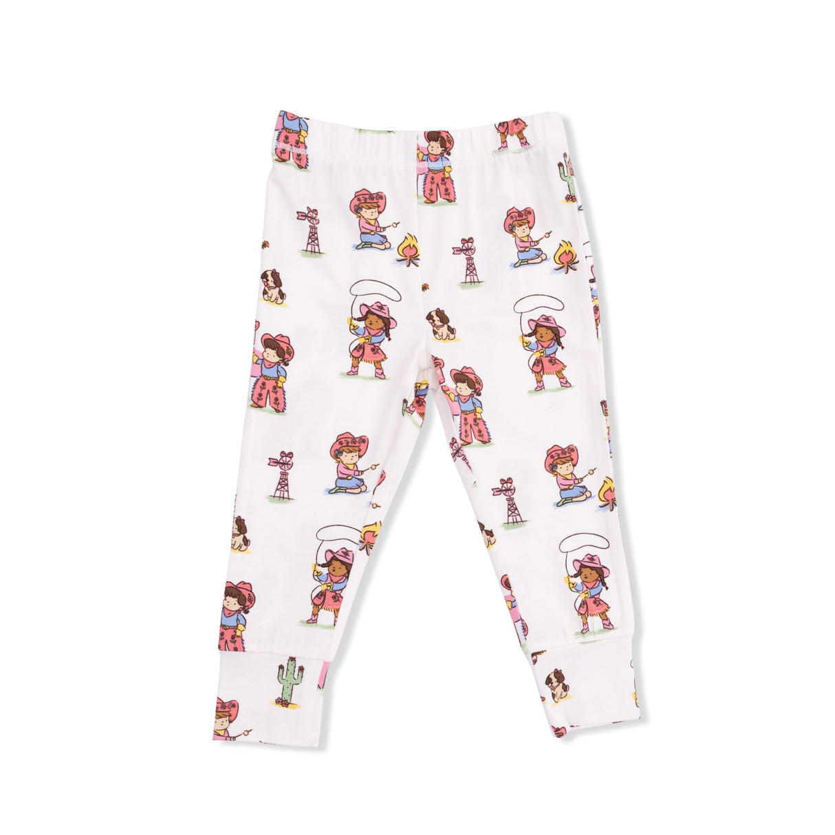 Vintage Cowgirls - Short Sleeve Loungewear Set