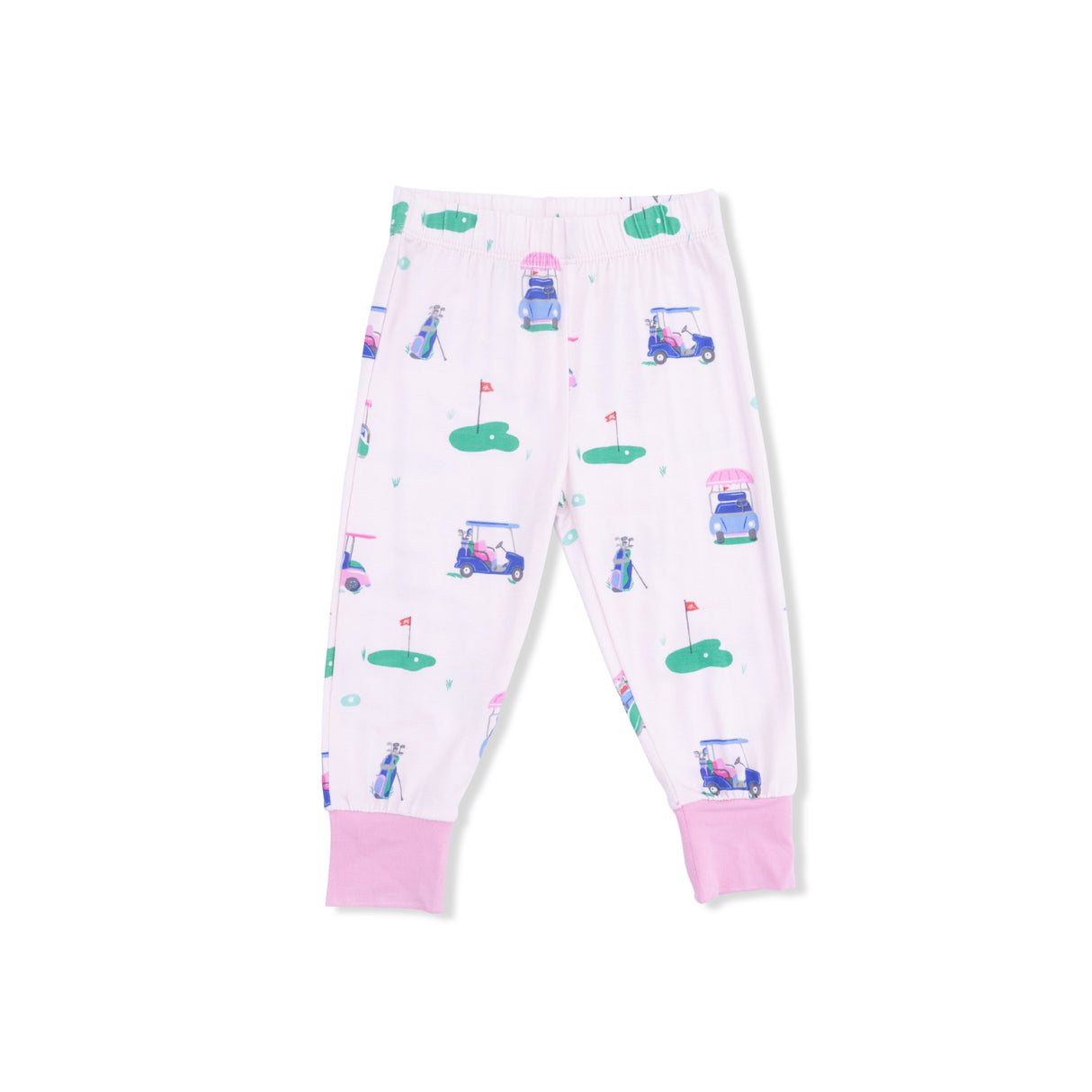 Vintage Golf Carts Pink - Short Sleeve Loungewear Set