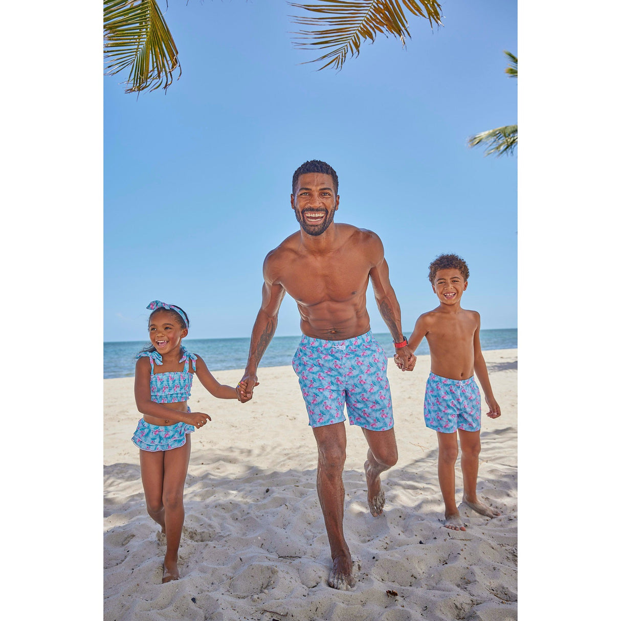 Playa Flamingo Men's Trunks - HoneyBug