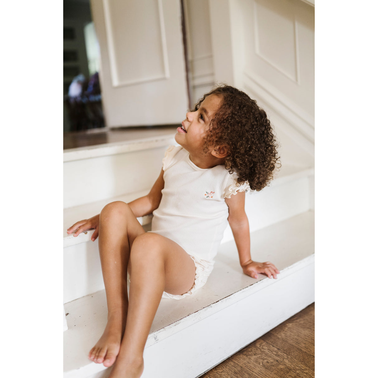 Cotton - Printed Floral - Tshirt & Bloomer - HoneyBug