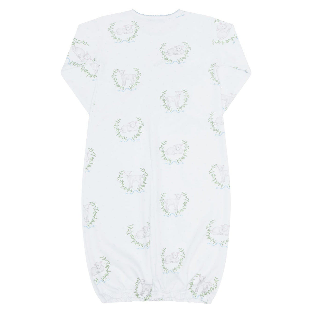 Blue Lamb Print Gown