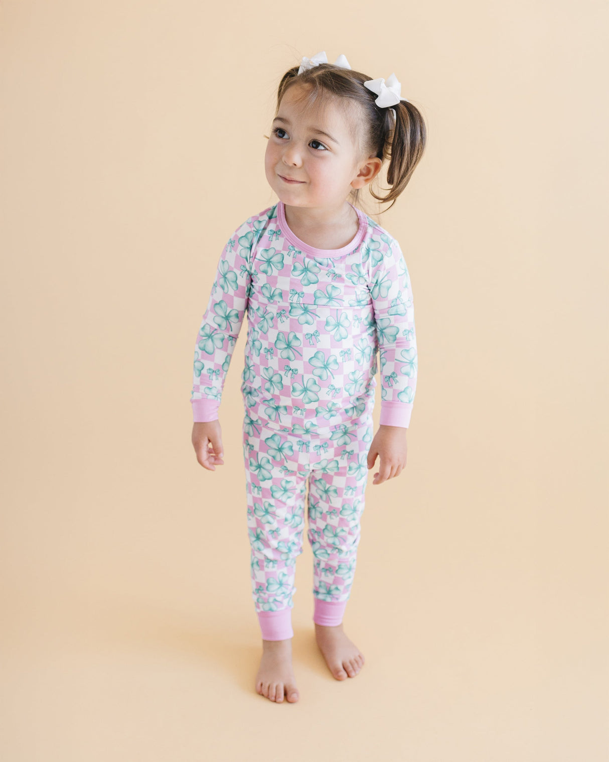Bamboo Two Piece Set | Shamrock & Bows - HoneyBug