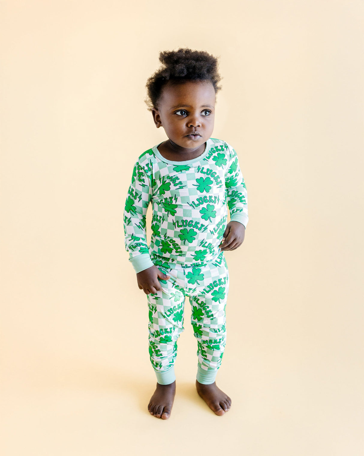 Bamboo Two Piece Set | Lucky Shamrock - HoneyBug