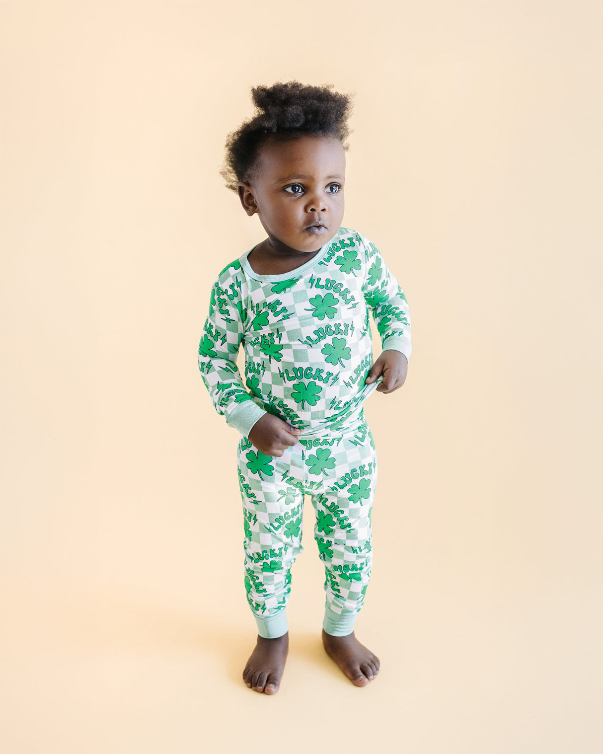 Bamboo Two Piece Set | Lucky Shamrock - HoneyBug