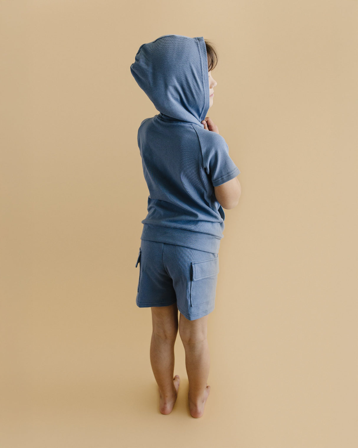 Cargo Shorts Set | Blue - HoneyBug